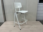 Barkruk White Frame High