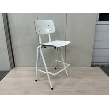 Barkruk White Frame High