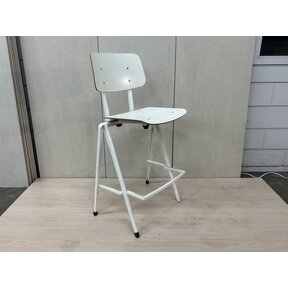 Barkruk White Frame High