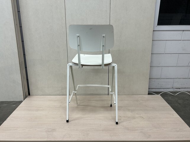 Barkruk White Frame High