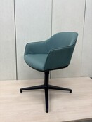Vitra Softshell Chair blauwgroen