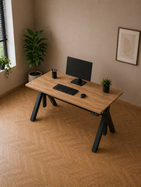 Elektrisch bureau zit/sta premium met Y-poot 180x80cm