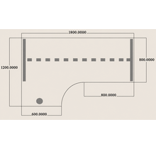Elektrisch wingbureau zit/sta 180x120cm