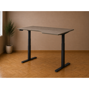 Elektrisch wingbureau zit/sta 180x120cm