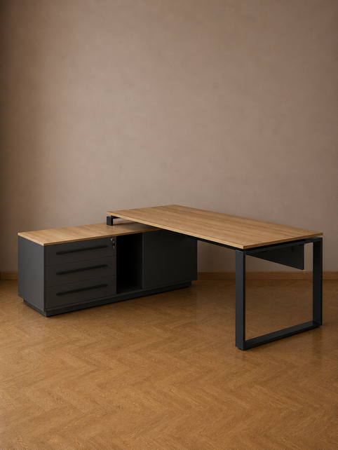 Directiebureau met ladeblok