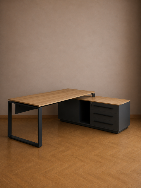 Directiebureau met ladeblok