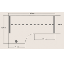 Basic Wingbureau 180x120cm