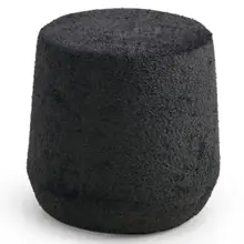 Lounge Poef Large | dia 44cm | Zwart