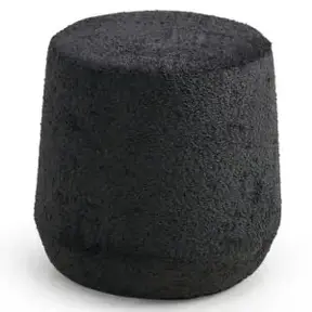 Lounge Poef Large | dia 44cm | Zwart