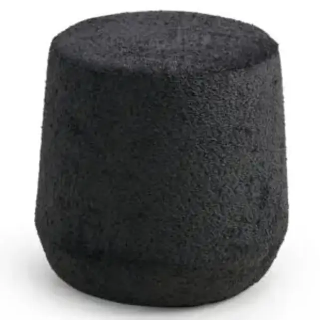 Lounge Poef Large | dia 44cm | Zwart