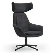 Oorfauteuil Wales | Zwart