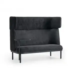 Akoestische loungebank 2-zits Wales | Zwart