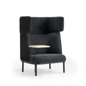 Akoestische loungebank 1-zits Wales | Zwart