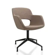Vergaderstoel Swivel Bouclé | Bruin