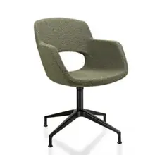 Vergaderstoel Swivel Bouclé | Groen