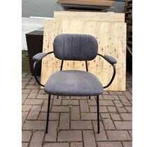 Set van 2 Zuiver Jolien Armchairs – Black/Dark Grey – Zo goed als nieuw