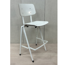 Barkruk White Frame High - Galvanitas S17