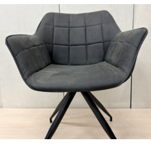 Loungefauteuil Gridline Antraciet - Light & Living Jaimy