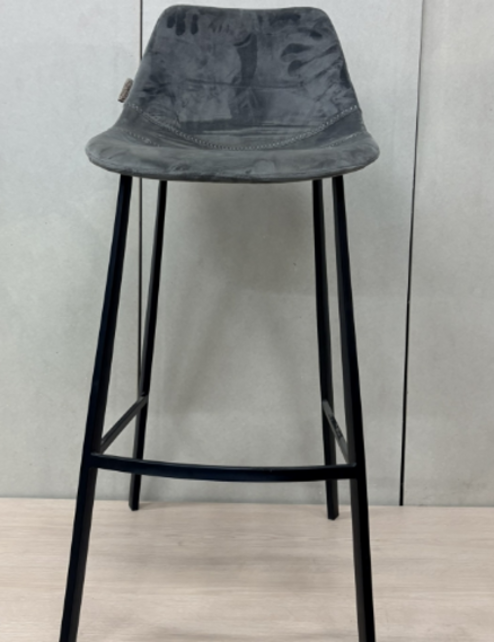 Barkruk Steelframe Grey - Dutchbone Franky
