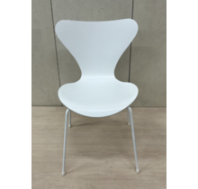 Kunststof Stoel White Flow - Fritz Hansen Serie 7