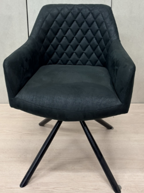 Stoffen Fauteuil Diamond Noir - Bronx71 Dex