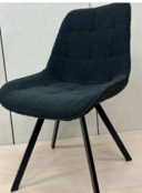 Ariba Stoffen Stoel Slate Stitch Eetkamerstoel – Donkerblauw
