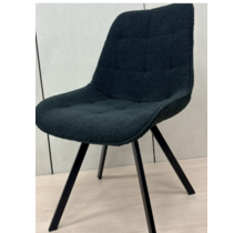 Ariba Stoffen Stoel Slate Stitch Eetkamerstoel – Donkerblauw