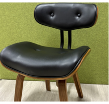 Dutchbone Blackwood Eetkamerstoel – Zwart/Walnoot