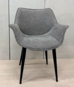 Soft Curve Armchair Grijs - Eleonora Sandy