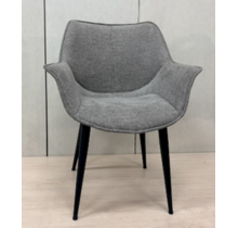 Soft Curve Armchair Grijs - Eleonora Sandy