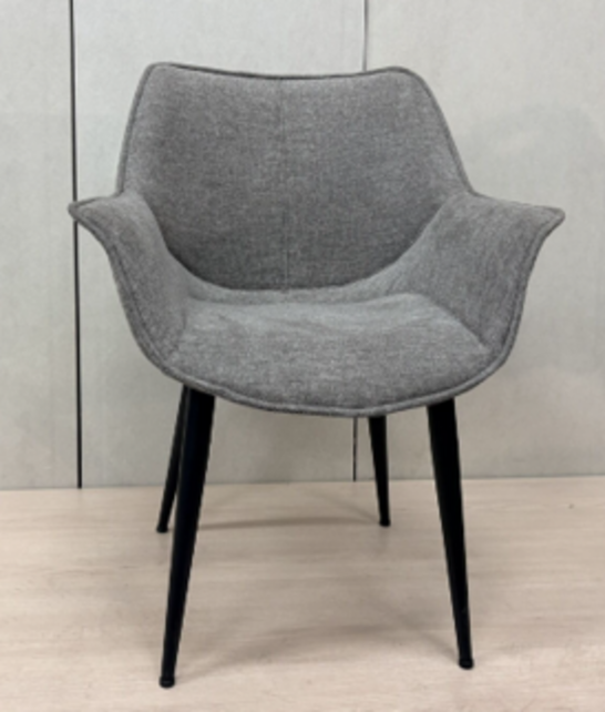 Soft Curve Armchair Grijs - Eleonora Sandy