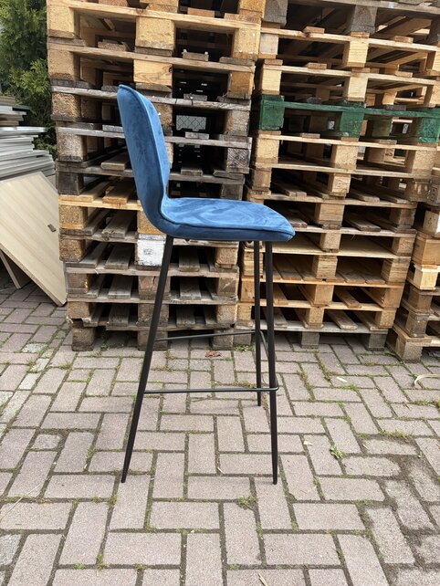 Barkruk Barrel Blauw 69cm hoog