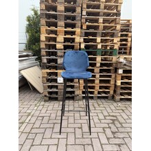 Barkruk Barrel Blauw 69cm hoog