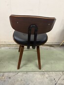 Dutchbone Blackwood Eetkamerstoel – Zwart/Walnoot