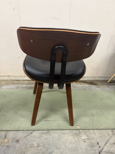 Dutchbone Blackwood Eetkamerstoel – Zwart/Walnoot