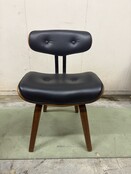 Dutchbone Blackwood Eetkamerstoel – Zwart/Walnoot