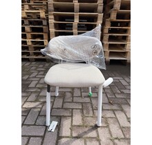 WOOOD Kjeld Eetkamerstoel – Beige/Wit – Gloednieuw in verpakking