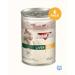 Bonacibo Bonacibo Blikvoer Lever Kattenvoer 6 x 400gr