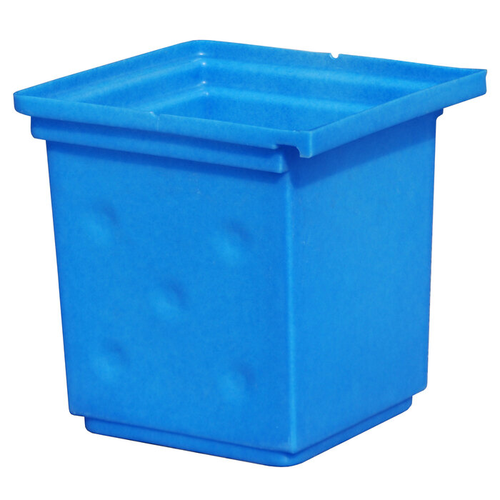 Petit bac de rétention pour le soutirage pour VB 2, en Polyéthylène, de couleur bleu
