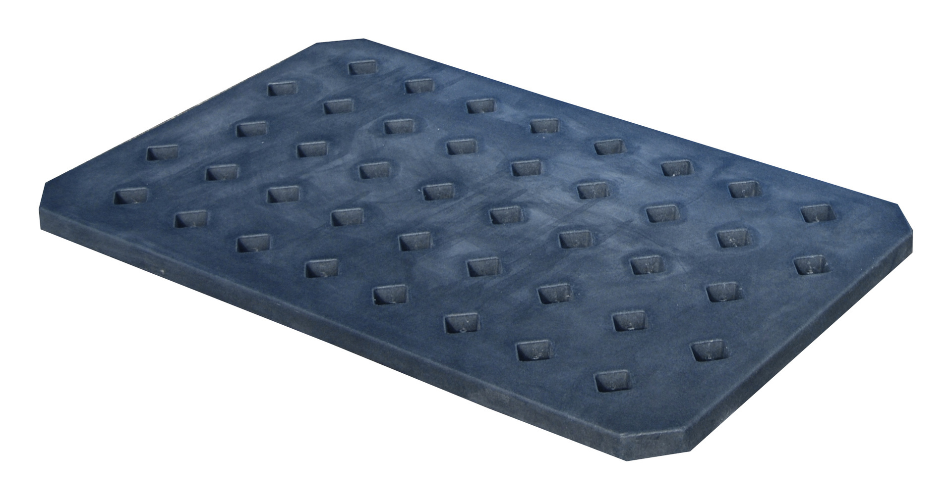 Caillebotis LR-PE 60, en polyéthylène robuste, couleur noir