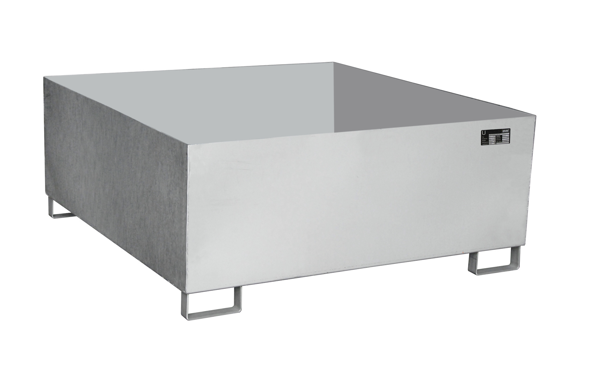 Bac de rétention en acier inox VAW 1000, inox 1.4571