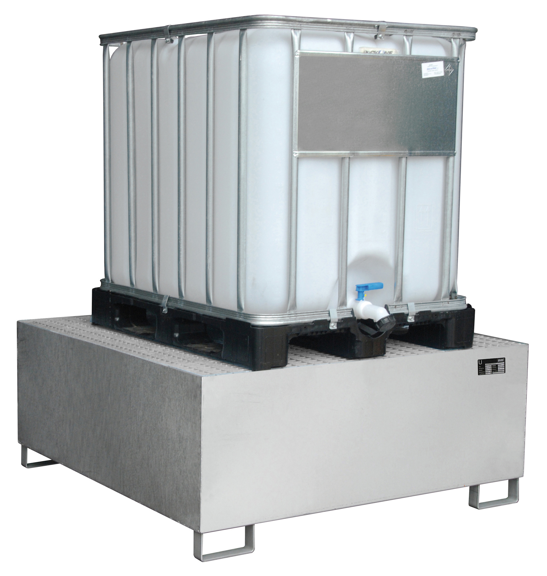 Bac de rétention en acier inox VAW 1000, inox 1.4571