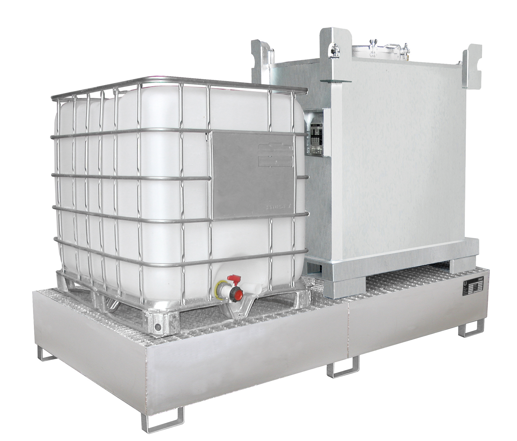 Roestvrij-staal-opvangbak VAW 1000-2, RVS 1.4571