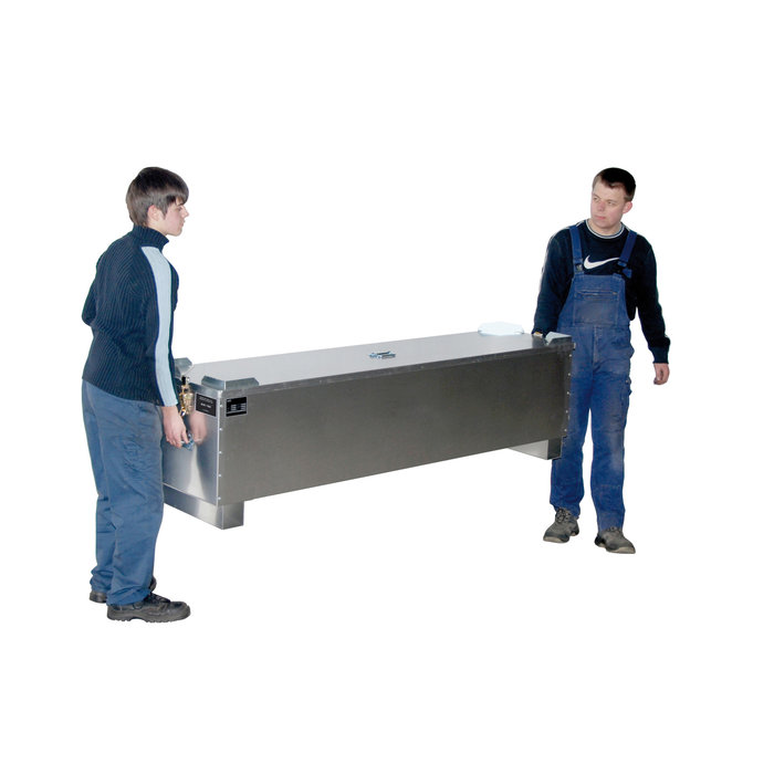 Box pour tubes fluorescents AL-D 200, aluminium