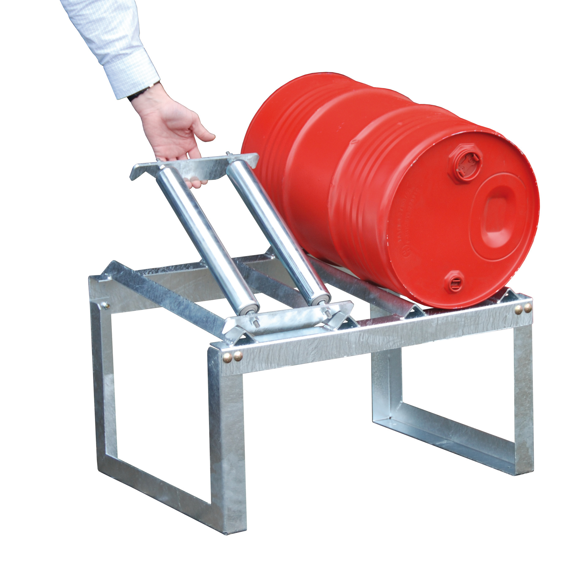 Support à rouleaux RA 60, galvanisé à chaud
