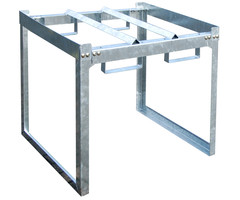 Rayonnage à fûts et petits récipients FRE-1/M, galvanisé à chaud