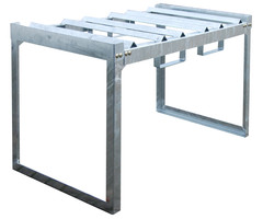Rayonnage à fûts et petits récipients FRE-3/M, galvanisé à chaud