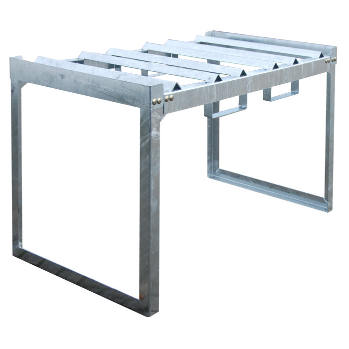 Rayonnage à fûts et petits récipients FRE-3/M, galvanisé à chaud