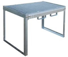 Rayonnage à fûts et petits récipients FRE-G2/M, galvanisé à chaud