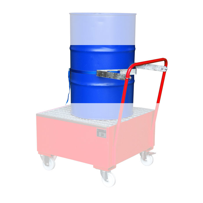 Fixation de fûts avec sangle pour 1 fût de 200 litres